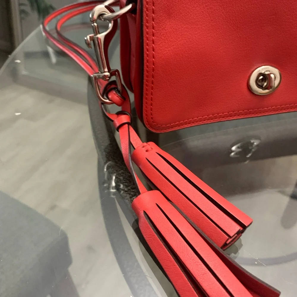 Coach 19914 Red Leather Crossbody Bag - Picture 2 of 10